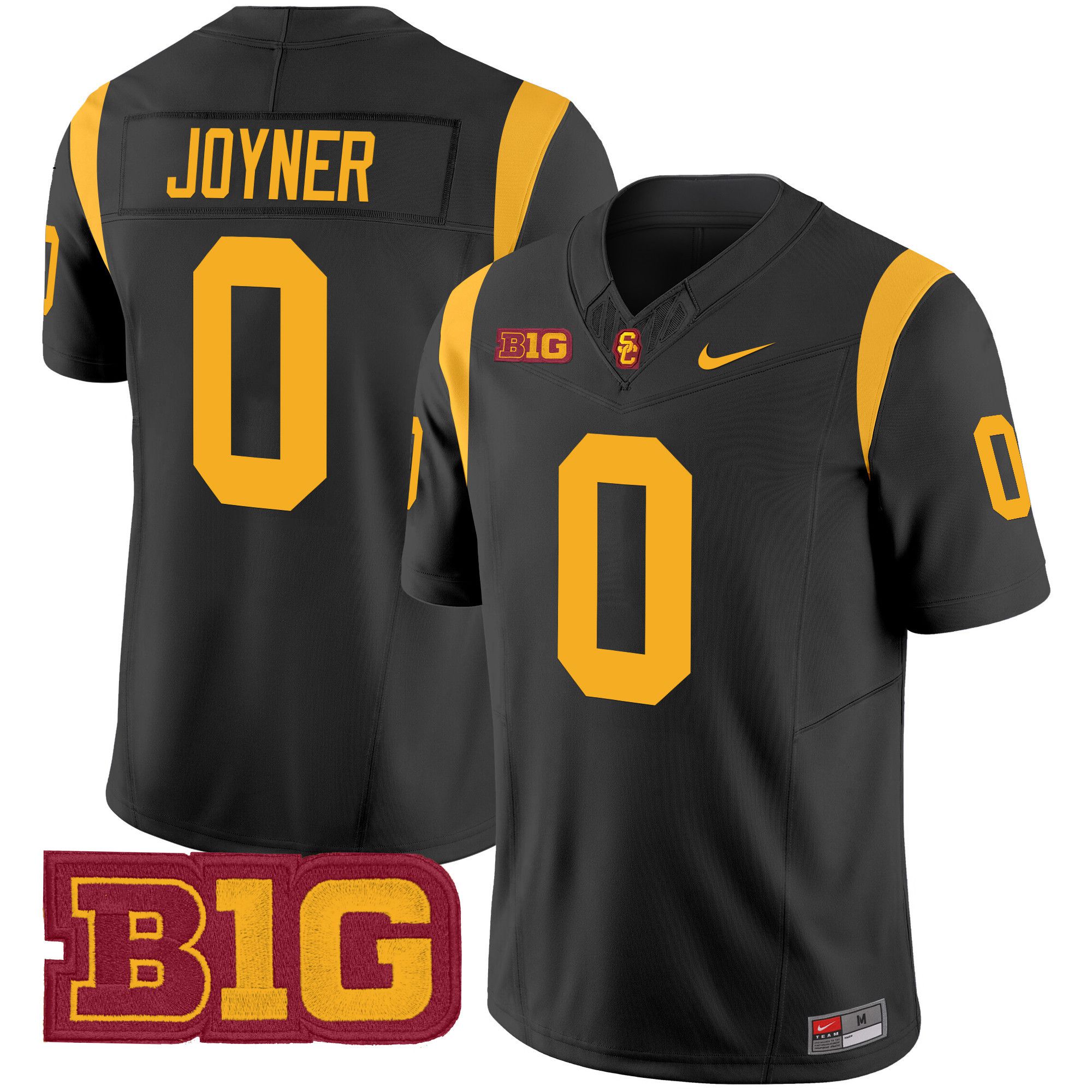 Men USC Trojans #0 Joyner Black Nike 2024 Vapor Limited NCAA Jersey style 1